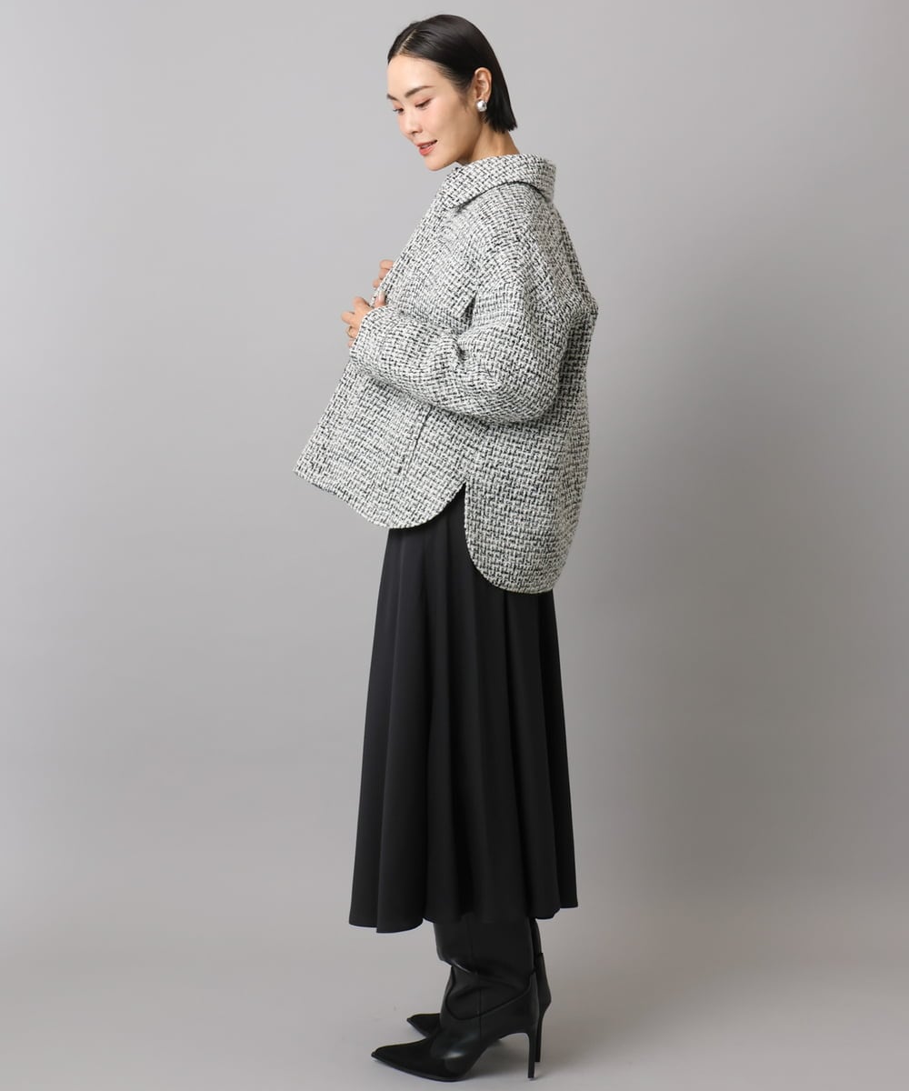 FMHAD43240 MICHEL KLEIN(ミッシェルクラン) サテンマーメードスカート オレンジ