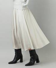 FMHAD43240 MICHEL KLEIN(ミッシェルクラン) サテンマーメードスカート ライトグレー