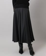 FMHAD43240 MICHEL KLEIN(ミッシェルクラン) サテンマーメードスカート ブラック