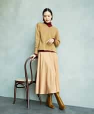 FMHAD43240 MICHEL KLEIN(ミッシェルクラン) サテンマーメードスカート オレンジ