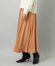 FMHAD43240 MICHEL KLEIN(ミッシェルクラン) サテンマーメードスカート オレンジ