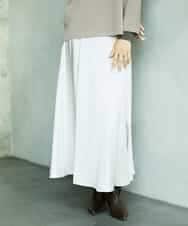 FMHAD43240 MICHEL KLEIN(ミッシェルクラン) サテンマーメードスカート オレンジ