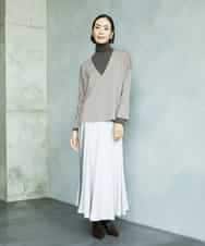 FMHAD43240 MICHEL KLEIN(ミッシェルクラン) サテンマーメードスカート オレンジ