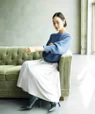 FMHAD43240 MICHEL KLEIN(ミッシェルクラン) サテンマーメードスカート オレンジ