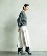 FMHAD43240 MICHEL KLEIN(ミッシェルクラン) サテンマーメードスカート オレンジ