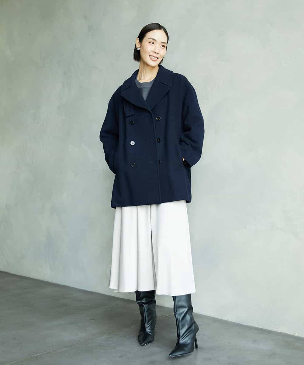 FMHAD43240 MICHEL KLEIN(ミッシェルクラン) サテンマーメードスカート オレンジ