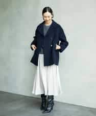 FMHAD43240 MICHEL KLEIN(ミッシェルクラン) サテンマーメードスカート オレンジ