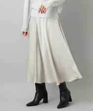 FMHAD43240 MICHEL KLEIN(ミッシェルクラン) サテンマーメードスカート オレンジ