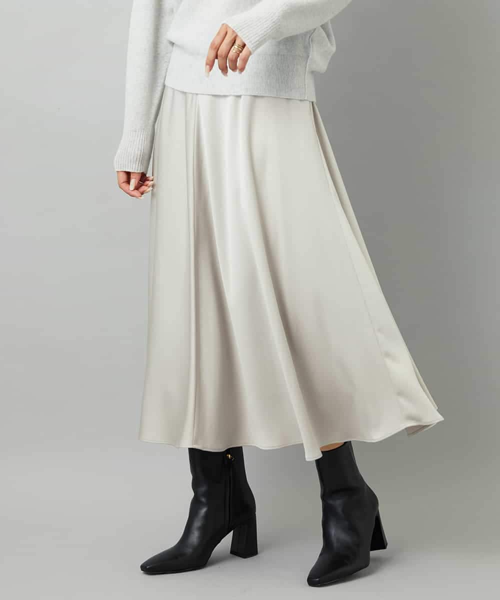 FMHAD43240 MICHEL KLEIN(ミッシェルクラン) サテンマーメードスカート オレンジ