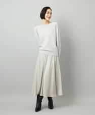 FMHAD43240 MICHEL KLEIN(ミッシェルクラン) サテンマーメードスカート オレンジ