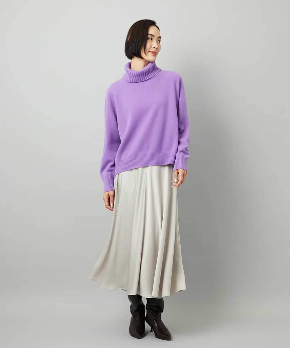 FMHAD43240 MICHEL KLEIN(ミッシェルクラン) サテンマーメードスカート オレンジ