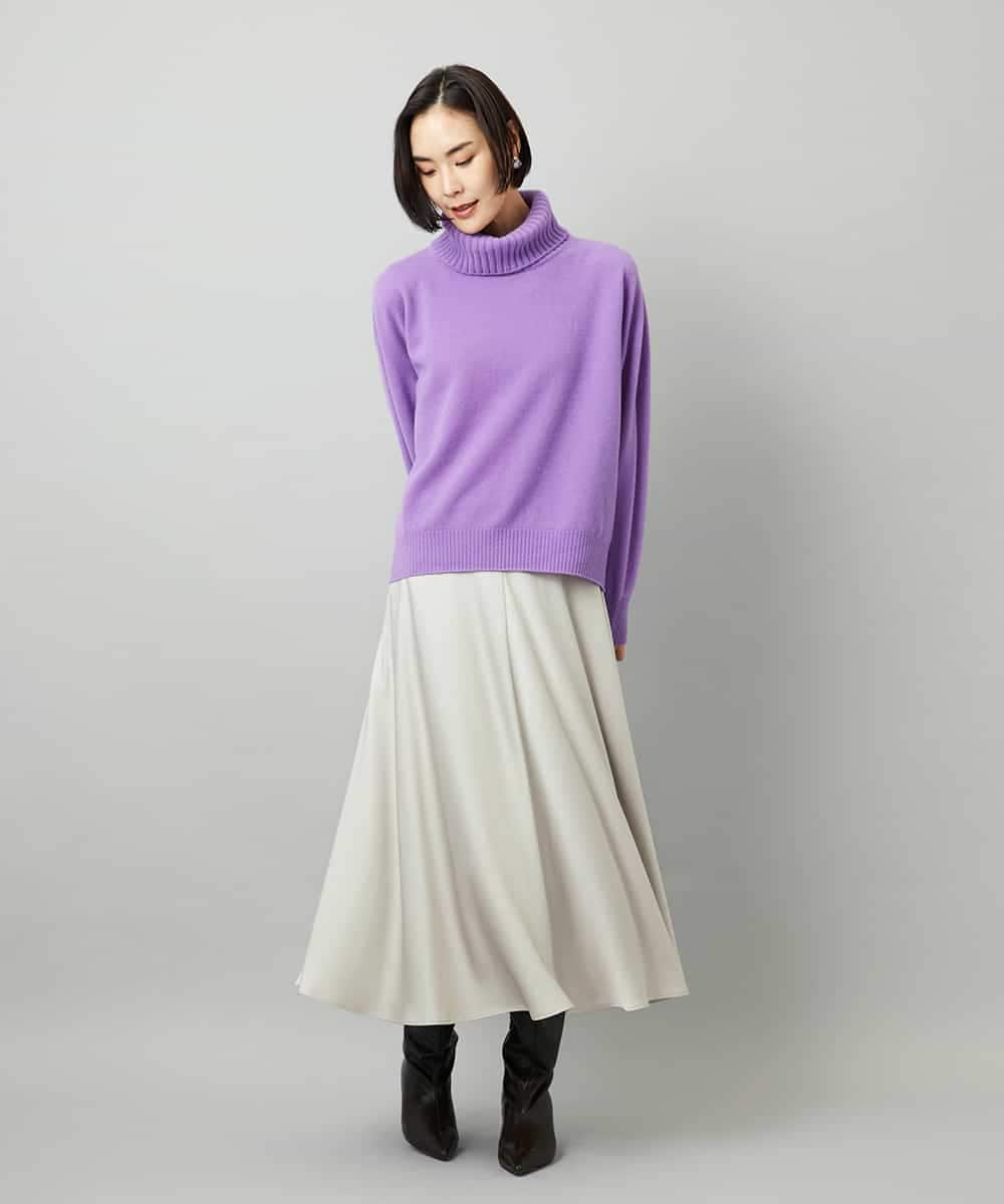 FMHAD43240 MICHEL KLEIN(ミッシェルクラン) サテンマーメードスカート オレンジ