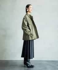 FMHAD43240 MICHEL KLEIN(ミッシェルクラン) サテンマーメードスカート オレンジ