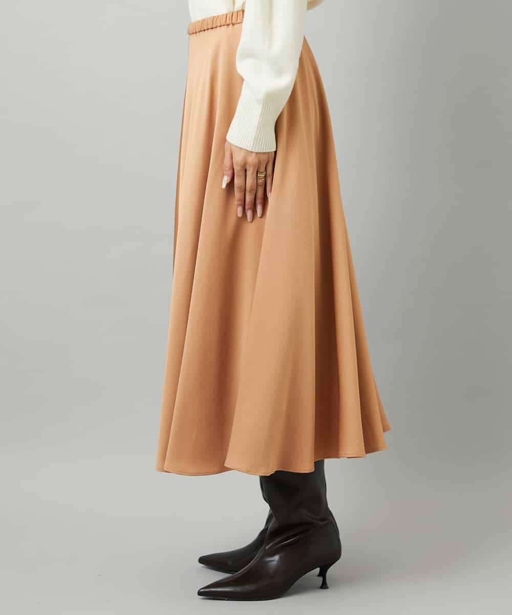 FMHAD43240 MICHEL KLEIN(ミッシェルクラン) サテンマーメードスカート オレンジ