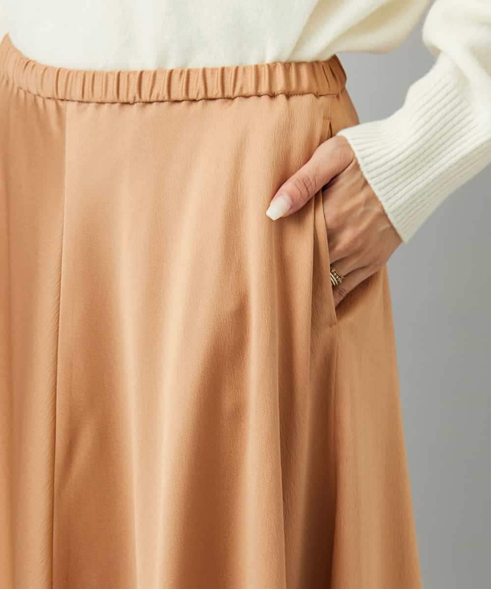 FMHAD43240 MICHEL KLEIN(ミッシェルクラン) サテンマーメードスカート オレンジ