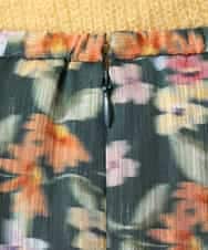 FMHAD50330 MICHEL KLEIN(ミッシェルクラン) ヴィンテージフラワースカート グリーン