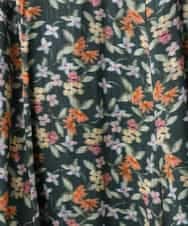 FMHAD50330 MICHEL KLEIN(ミッシェルクラン) ヴィンテージフラワースカート グリーン