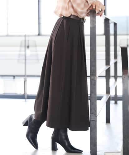 FMHAG01270 MICHEL KLEIN ウーリータックフレアスカート