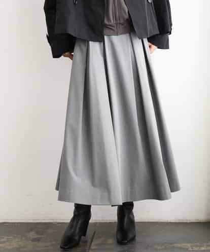FMHAG01270 MICHEL KLEIN ウーリータックフレアスカート