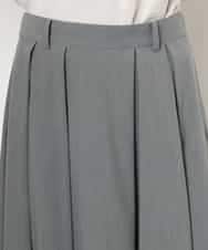 FMHAG01270 MICHEL KLEIN(ミッシェルクラン) ウーリータックフレアスカート グレー