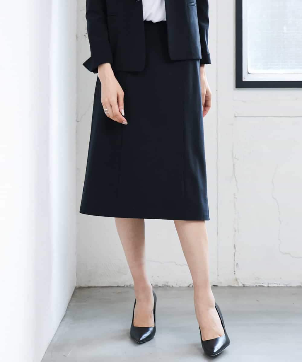 FMHAG03230 MICHEL KLEIN(ミッシェルクラン) [セットアップ対応]ストレッチタイトスカート グレー