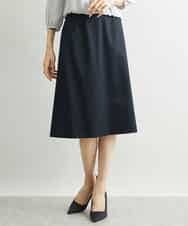 FMHAV15200 MICHEL KLEIN(ミッシェルクラン) [定番スーツ]トップサーモカルゼセミフレアスカート（機能素材） ダークネイビー(57)