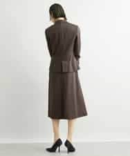 FMHAV15200 MICHEL KLEIN(ミッシェルクラン) [定番スーツ]トップサーモカルゼセミフレアスカート（機能素材） ダークネイビー(57)