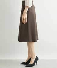 FMHAV15200 MICHEL KLEIN(ミッシェルクラン) [定番スーツ]トップサーモカルゼセミフレアスカート（機能素材） ダークネイビー(57)