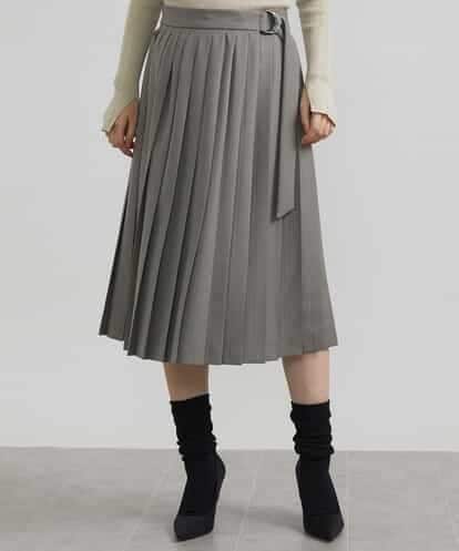 FMHAV31270 MICHEL KLEIN プリーツラップスカート