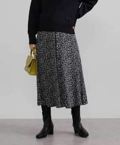 FMHAV38250 MICHEL KLEIN ヴィンテージドットジャカードマーメイドスカート