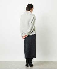 FMHBD34200 MICHEL KLEIN(ミッシェルクラン) [セットアップ対応]ニットナロースカート ブラウン