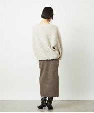 FMHBD34200 MICHEL KLEIN(ミッシェルクラン) [セットアップ対応]ニットナロースカート ブラウン