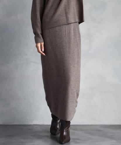 FMHBD34200 MICHEL KLEIN [セットアップ対応]ニットナロースカート