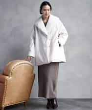 FMHBD34200 MICHEL KLEIN(ミッシェルクラン) [セットアップ対応]ニットナロースカート オレンジ