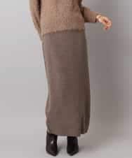 FMHBD34200 MICHEL KLEIN(ミッシェルクラン) [セットアップ対応]ニットナロースカート オレンジ