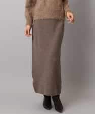 FMHBD34200 MICHEL KLEIN(ミッシェルクラン) [セットアップ対応]ニットナロースカート オレンジ