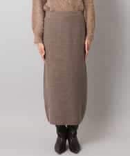 FMHBD34200 MICHEL KLEIN(ミッシェルクラン) [セットアップ対応]ニットナロースカート オレンジ