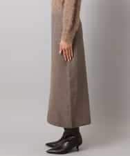 FMHBD34200 MICHEL KLEIN(ミッシェルクラン) [セットアップ対応]ニットナロースカート オレンジ