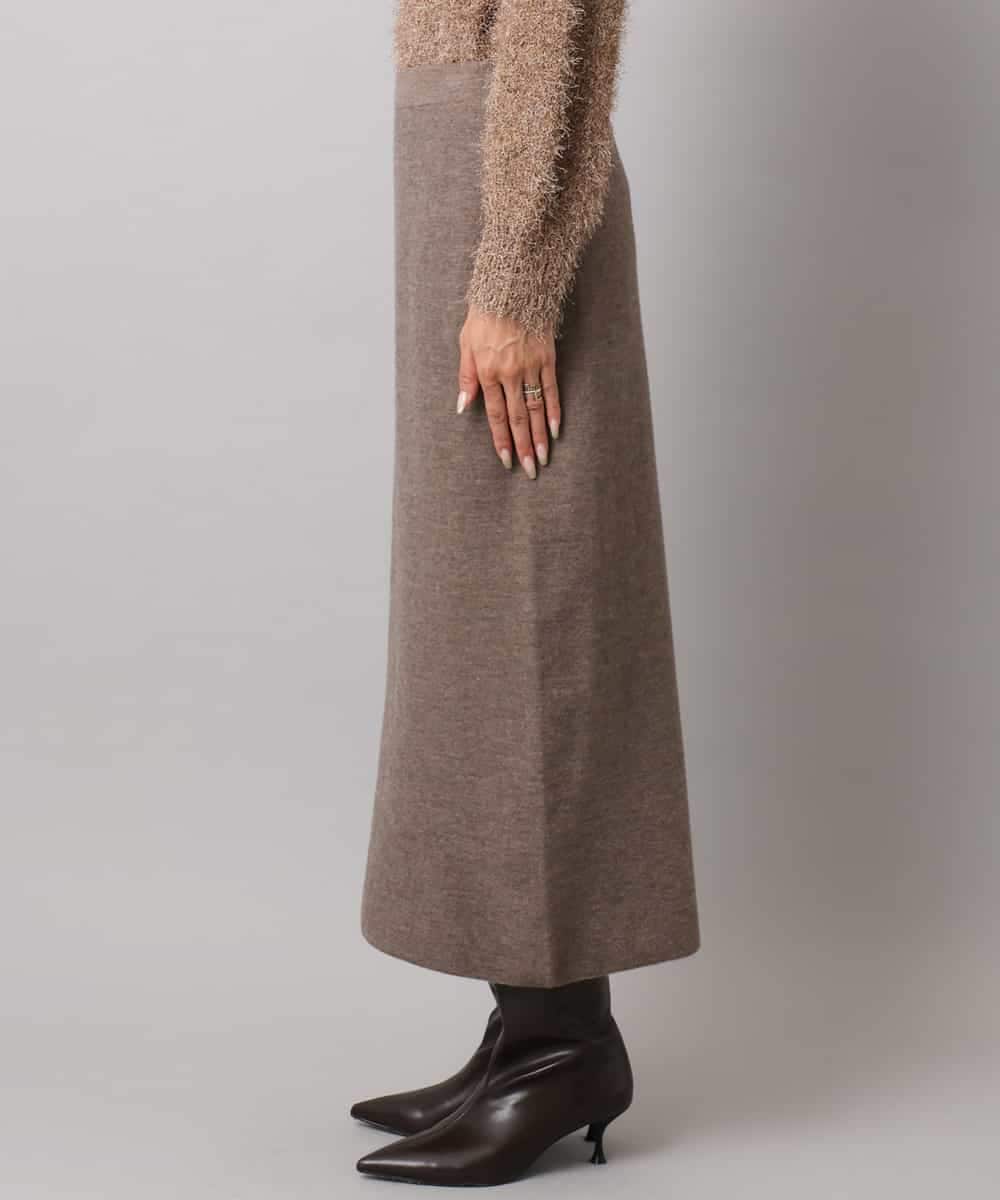 FMHBD34200 MICHEL KLEIN(ミッシェルクラン) [セットアップ対応]ニットナロースカート オレンジ