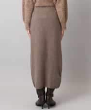 FMHBD34200 MICHEL KLEIN(ミッシェルクラン) [セットアップ対応]ニットナロースカート オレンジ