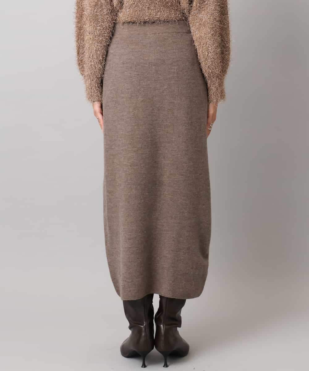 FMHBD34200 MICHEL KLEIN(ミッシェルクラン) [セットアップ対応]ニットナロースカート オレンジ