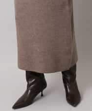 FMHBD34200 MICHEL KLEIN(ミッシェルクラン) [セットアップ対応]ニットナロースカート オレンジ