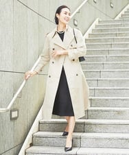 FMHDA01200 MICHEL KLEIN(ミッシェルクラン) ［セットアップ対応/洗える］ツイードセミタイトスカート グレー
