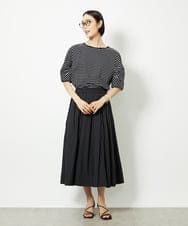FMHDA05250 MICHEL KLEIN(ミッシェルクラン) ギャザーフレアスカート ピンク