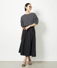FMHDA05250 MICHEL KLEIN(ミッシェルクラン) ギャザーフレアスカート ピンク