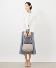 FMHDA12200 MICHEL KLEIN(ミッシェルクラン) ヴィンテージサテンスカート ライトグリーン