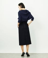 FMHDD02260 MICHEL KLEIN(ミッシェルクラン) [セットアップ対応]ファンシーツイードタイトスカート グレー