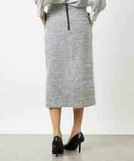 FMHDD02260 MICHEL KLEIN(ミッシェルクラン) [セットアップ対応]ファンシーツイードタイトスカート グレー