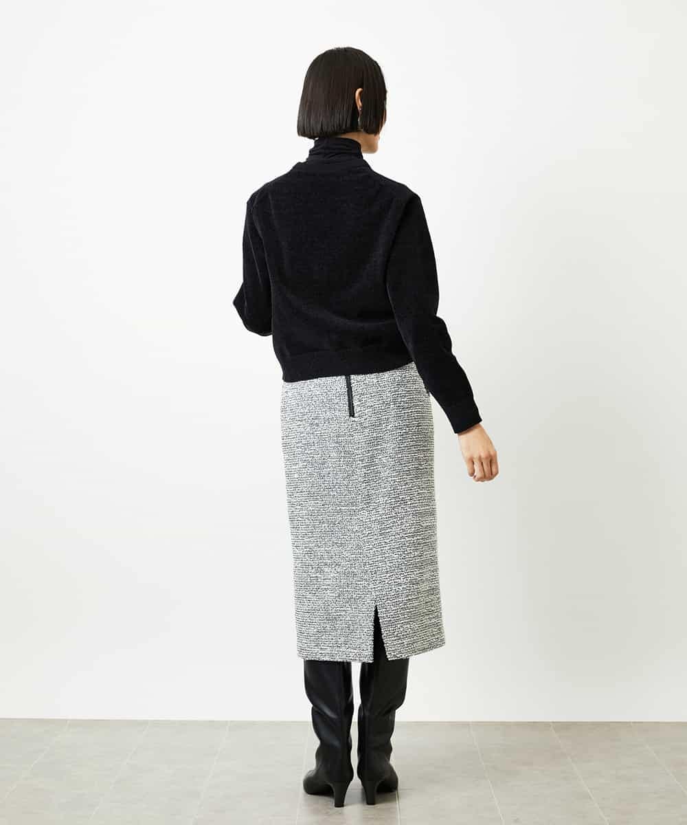 FMHDD02260 MICHEL KLEIN(ミッシェルクラン) [セットアップ対応]ファンシーツイードタイトスカート グレー