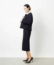 FMHDD02260 MICHEL KLEIN(ミッシェルクラン) [セットアップ対応]ファンシーツイードタイトスカート グレー